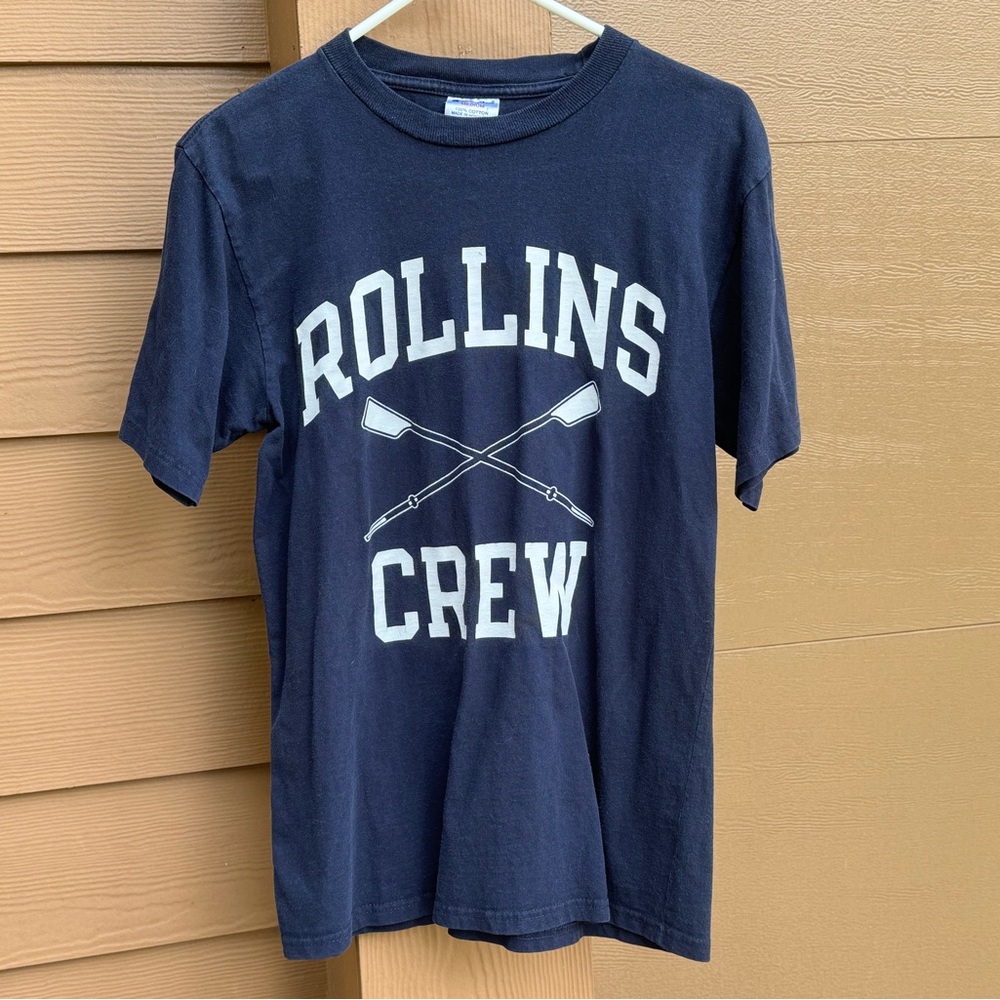 Vintage 2000s Rollins Crew / Rowing Champion tee t-shirt unisex Medium Florida M